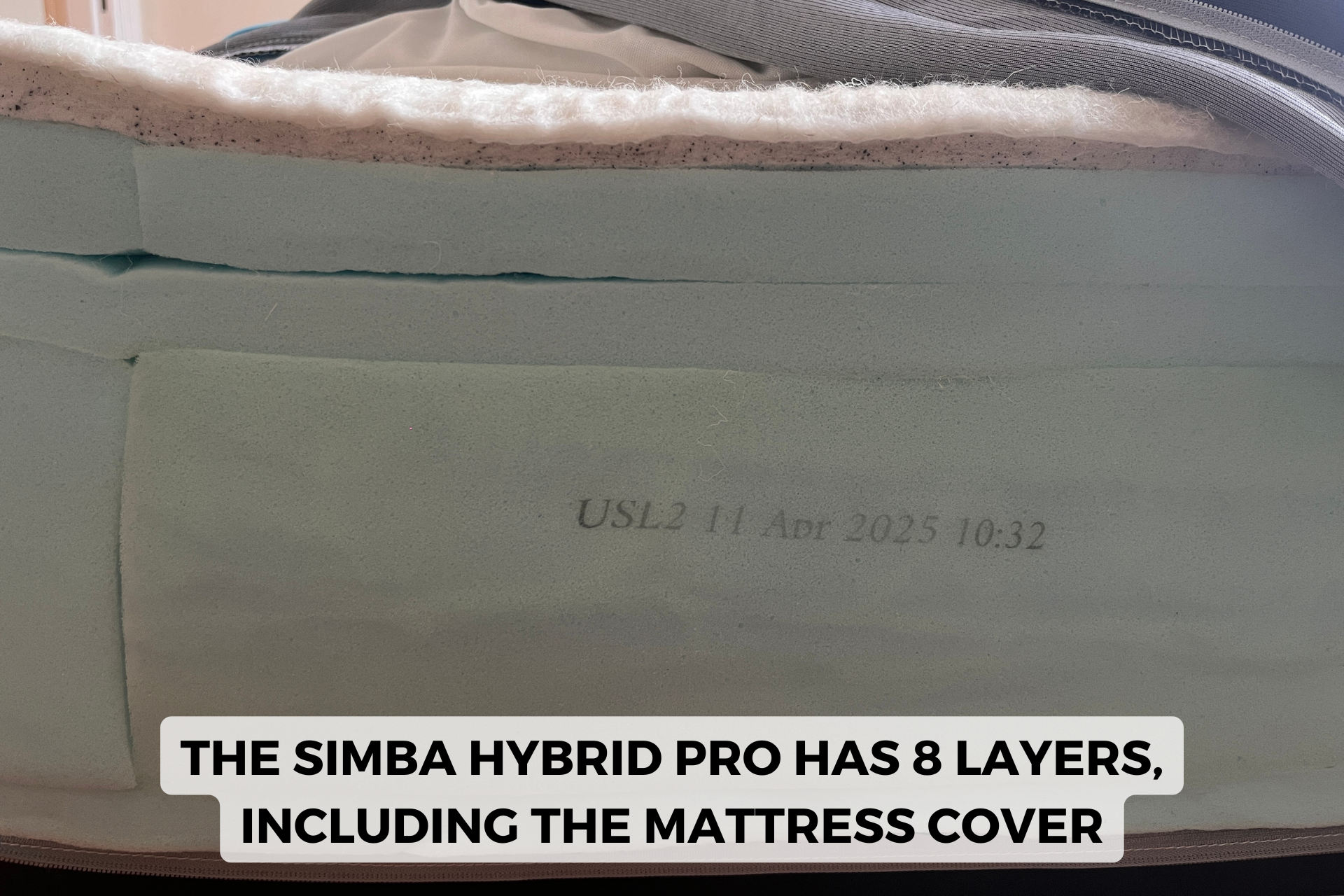 Simba Hybrid Pro mattress composition